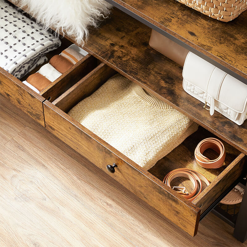 Industrial Open Closet With Drawers - Image 3